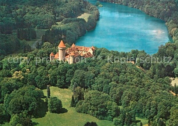 Konopiste Tschechien Schloss Fliegeraufnahme