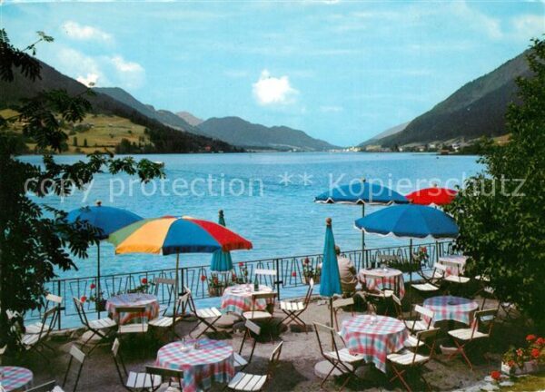Weissensee Kaernten Blick von der Jausenstation Ronacherfel