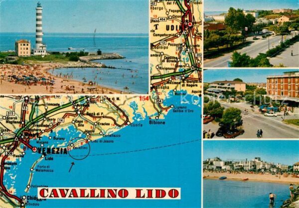 Cavallino Venezia Leuchtturm Strassenpartien Strand