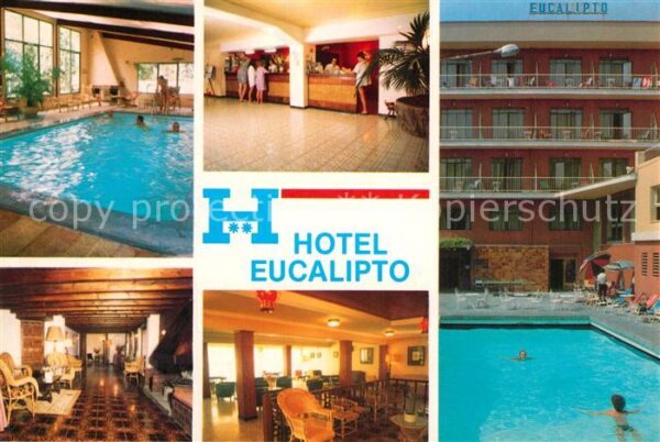 Paguera Mallorca Islas Baleares Hotel Eucalipto Hallenbad Rezeption Gas