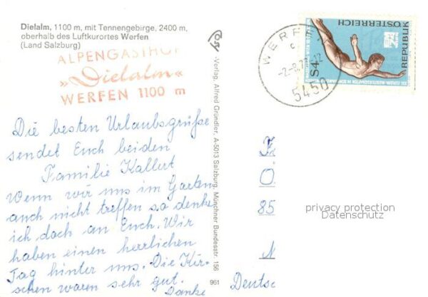 Werfen Salzburg Diel Alm mit Tennengebirge – Bild 2