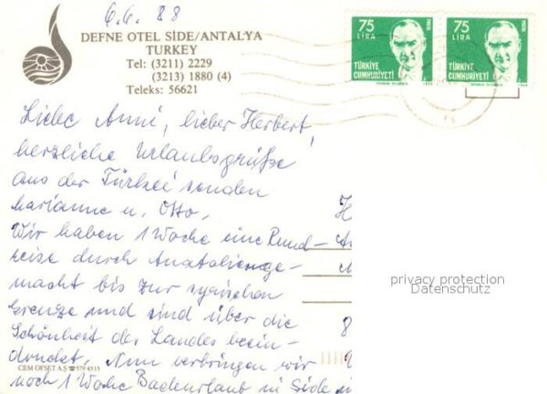 Side Antalya Defne Otel Swimmingpool Strand – Bild 2