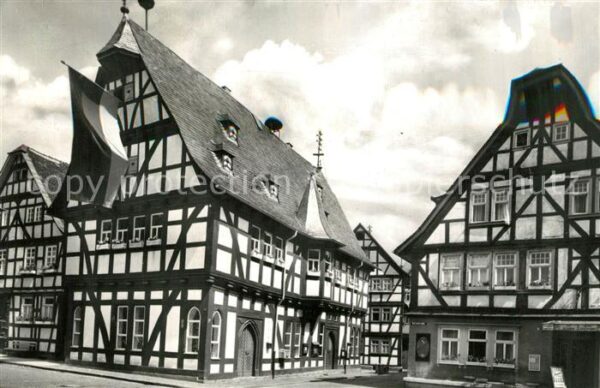 Schotten Hessen Rathaus Fachwerkhäuser Altstadt