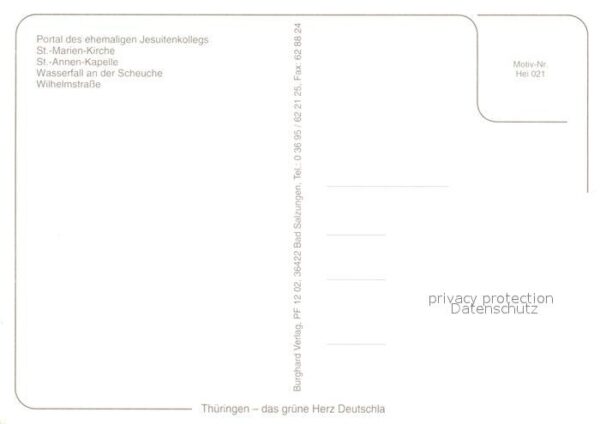 Bad Heiligenstein Jesuitenkolleg Portal St Marien Kirche – Bild 2