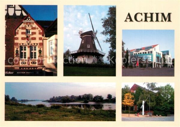 Achim Bremen Historisches Gebäude Windmühle Moderne