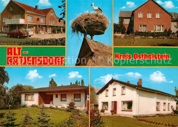 Altratjensdorf Ladengeschäft Storchennest Wohnhäuser