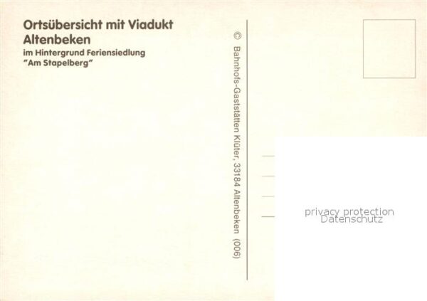 Altenbeken Ortsübersicht mit Viadukt Feriensiedlun – Bild 2
