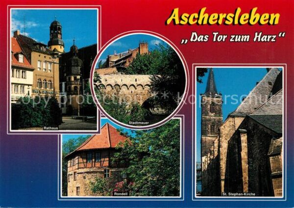 Aschersleben Tor zum Harz Rathaus Tadtmauer Rondell
