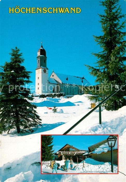 Hoechenschwand Winterlandschaft Schwarzwald Kirche Hau