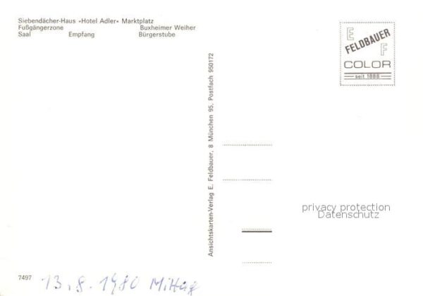 Memmingen Siebendächerhaus Hotel Adler Marktplatz – Bild 2
