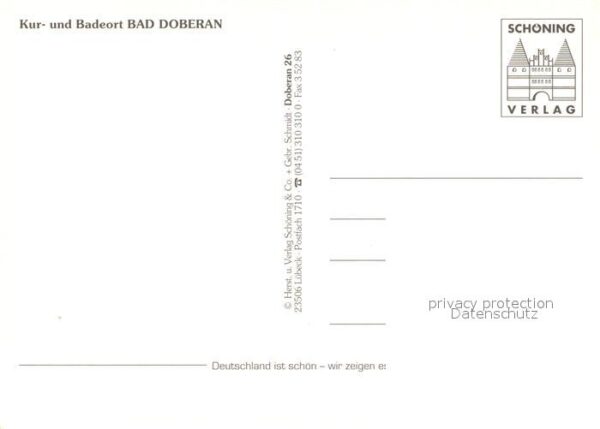 Bad Doberan Teilansichten Kurort Innenstadt Tor Dam – Bild 2