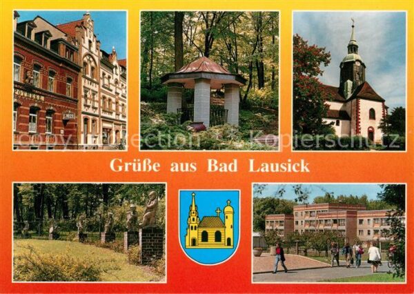 Bad Lausick Altstadt Kurpark Pavillon Denkmal Statu