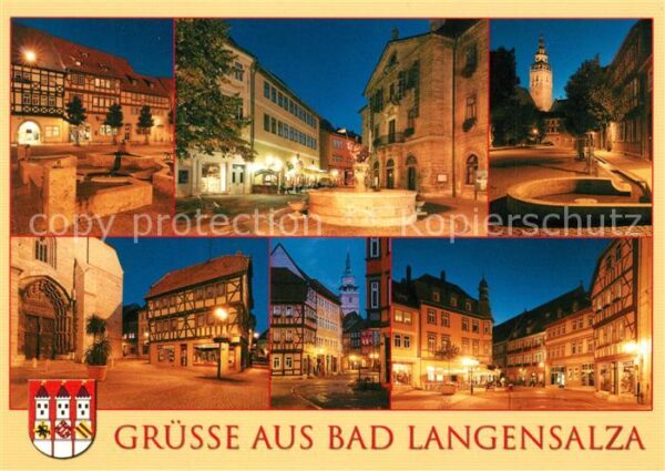 Bad Langensalza Marktkirche Rathausstrasse Schulplatz B