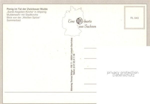Penig Panorama Tal der Zwickauer Mulde Wehr K – Bild 2