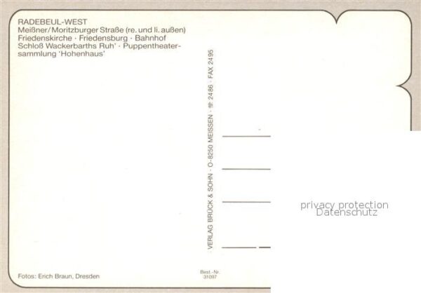 Radebeul Strassenpartie Friedenskirche Friedensb – Bild 2