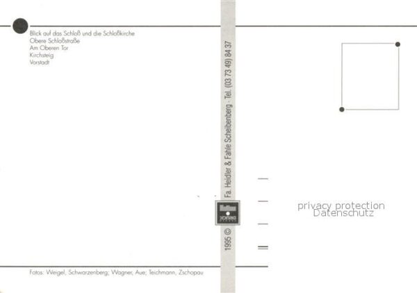 Schwarzenberg Erzgebirge Schloss Kirche Oberes Tor Kirchsteig Vo – Bild 2