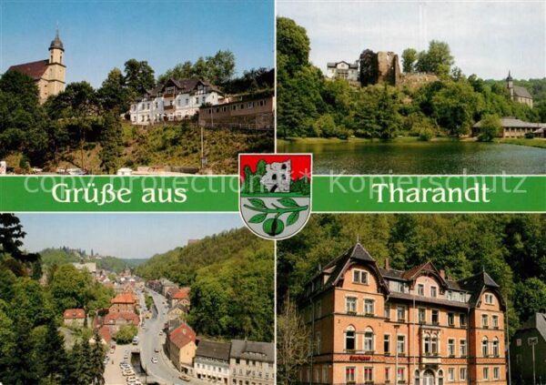 Tharandt Teilansichten Kirche Burgruine Hotel Re