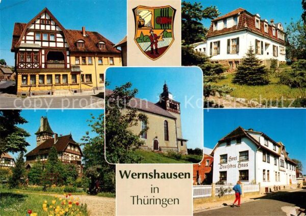 Wernshausen Gebäude Fachwerk Kirche ehem. Rathaus H