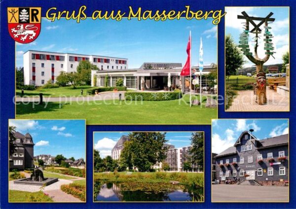 Masserberg Hotel Rennsteig Wegweiser Parkanlage Ho