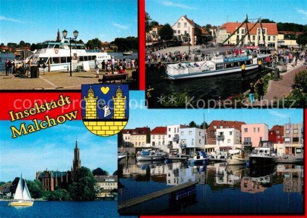 Malchow Schiffsanleger Drehbrücke Weisse Flotte