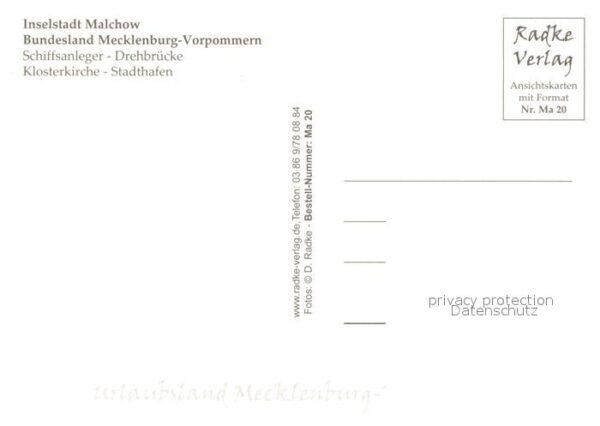 Malchow Schiffsanleger Drehbrücke Weisse Flotte – Bild 2