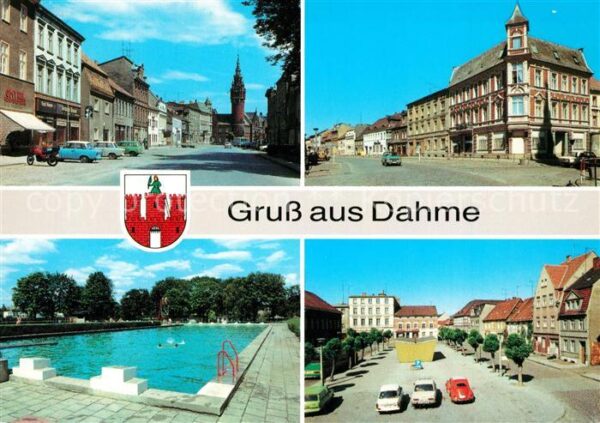 Dahme Mark Motive Innenstadt Freibad Wappen