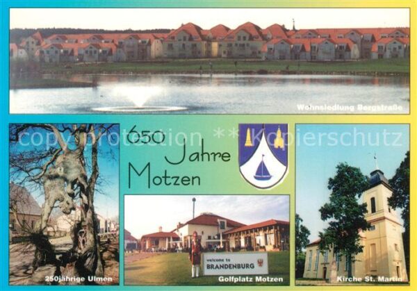 Motzen Mittenwalde Mark Wohnsiedlung Bergstrasse 250jährige Ulm