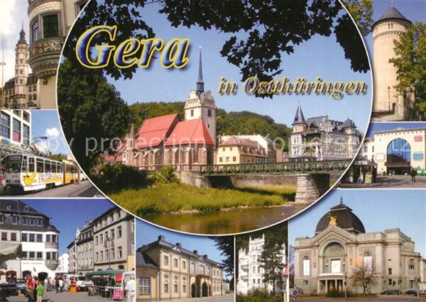 Gera Partie an der Elster Brücke Untermhaus