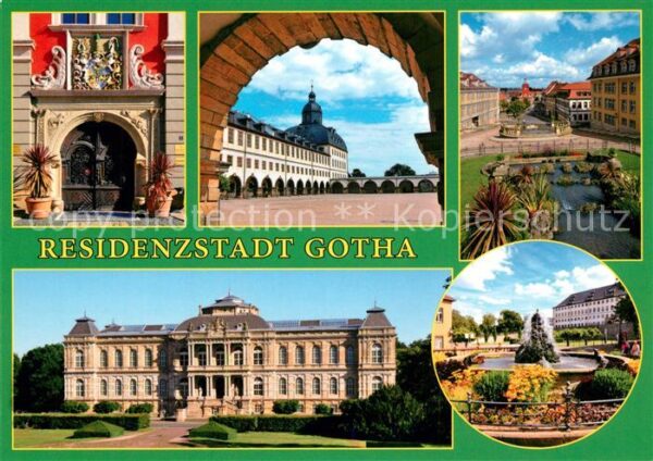 Gotha Thueringen Residenzstadt Rathaus Portal Schloss Fr