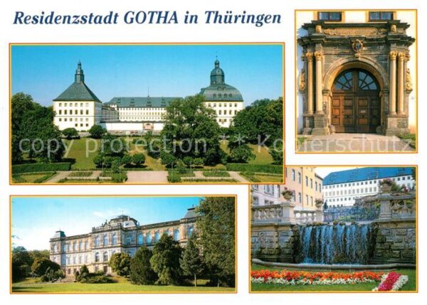 Gotha Thueringen Schloss Friedenstein Hauptportal Museum