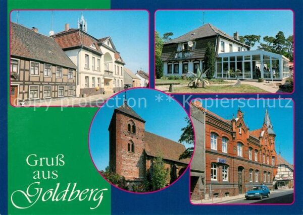 Goldberg Mecklenburg Rathaus Hotel Seelust Kirche Lange Stra
