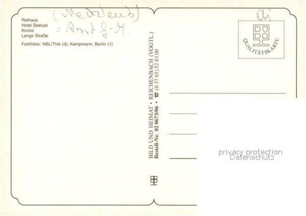 Goldberg Mecklenburg Rathaus Hotel Seelust Kirche Lange Stra – Bild 2