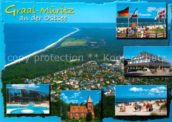 Graal-Mueritz Ostseebad Freibad Kirche Strand Hotel Restaurant