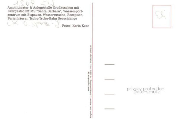 Grosskoschen Amphitheater Anlegestelle Fahrgastschif – Bild 2