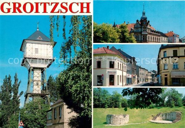 Groitzsch Pegau Wasserturm Rathaus Bahnhofstrasse Ruine