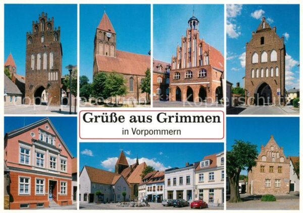 Grimmen Mühlentor Kirche Rathaus Greifswalder T