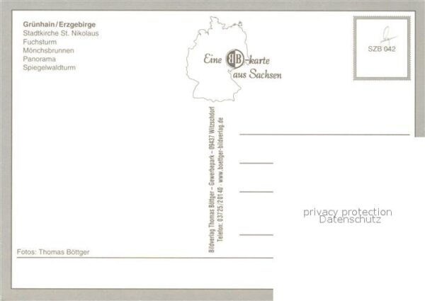 Gruenhain Erzgebirge Stadtkirche St Nikolaus Fuchsturm Mönch – Bild 2