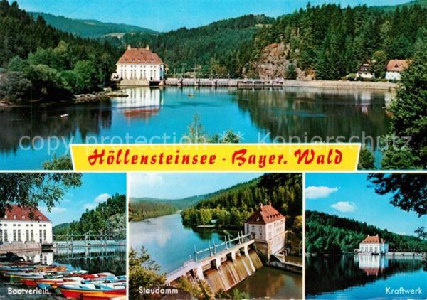 Hoellensteinsee Stausee Staudamm Kraftwerk Bootsverleih