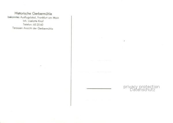 Frankfurt Main Historische Gerbermühle Ausflugslokal – Bild 2