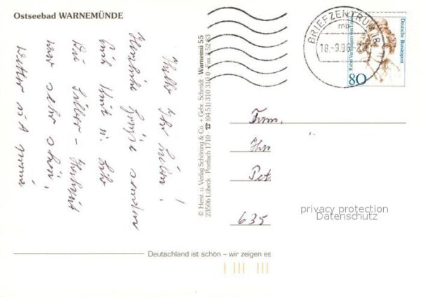 Warnemuende Ostseebad Mole Leuchtturm Fähre Hafen Alter Strom – Bild 2