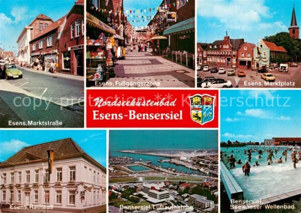 Bensersiel Wellenbad Esens Marktstrasse Fussgänger
