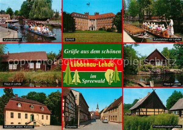 Lehde Kahnfährhafen Schloss Wohnhaus am Wasse
