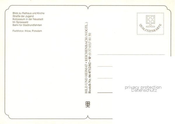 Luebbenau Spreewald Rathaus Kirche Strasse der Jugend Platt – Bild 2