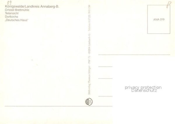 Brettmuehle Koenigswalde Teilansicht Fachwerkhäuser Dorfkirche D – Bild 2