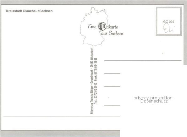 Glauchau Teilansichten Innenstadt Springbrunnen – Bild 2
