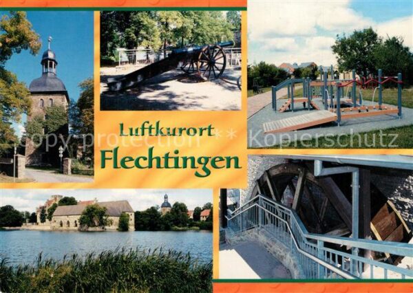 Flechtingen Kirche Kanonenplatz Spielplatz Wassersc