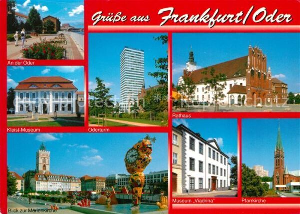 Frankfurt Oder Uferpromenade Oder Kleist Museum Platz