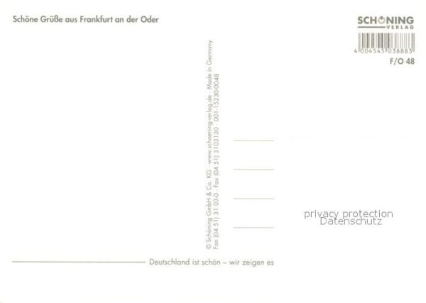 Frankfurt Oder Rathaus Platz Marienkirche Oderturm Ode – Bild 2