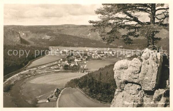 Beuron Donautal Panorama Blick ins Donautal Schwäbische