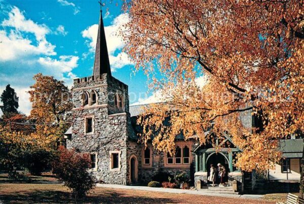 Queenstown Otago St Peter's Anglican Church in autumn